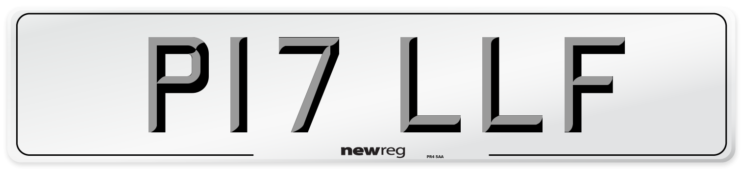 P17 LLF Number Plate from New Reg